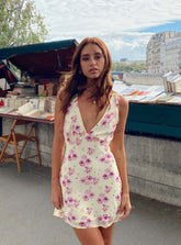 Minivestido Nellie floral amarillo
