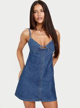 Minivestido vaquero Arwen azul