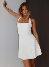 Minivestido Halter Alyn Blanco