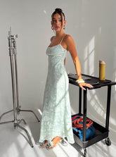 Vestido largo Avienna Sage Burnout