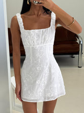 Minivestido bordado Donnamarie blanco