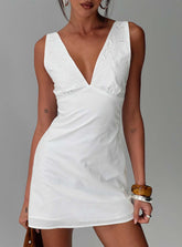 Minivestido blanco Florien Broderie