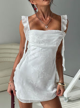 Minivestido Lanai floral blanco