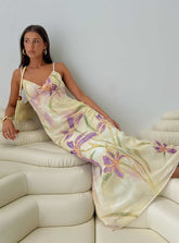 Vestido maxi Isakaia con cuentas floral/multicolor
