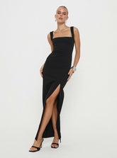Vestido largo Bombshell negro