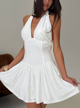 Minivestido Halter Imogen Blanco