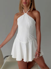 Minivestido Halter Hunnie Blanco