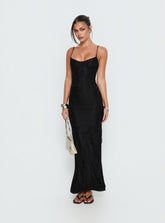Vestido largo Amika Lace negro