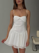 Así que At Peace Vestido Mini de Talle Bajo Blanco