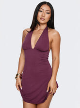 Minivestido Halter Tinisie Color Grosella
