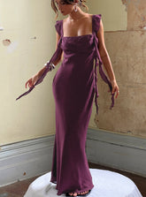 Vestido largo Lanai ciruela