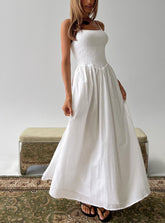 Vestido largo Carys blanco