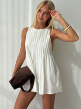 Minivestido plisado Dreamboat Blanco