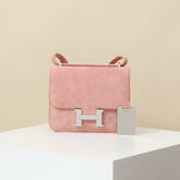 Hermès Suede Backpack Crossbody Bag #381136