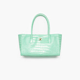 Chanel Small Tote Crocodile Embossed Calfskin Gold Tone Metal #378166