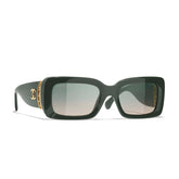 Chanel Men's Women's Logo Irregular Sunglasses Solid Color Glasses Accessories #77591