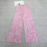 Chanel Women's Spring/Summer Solid Color Lightweight Cotton Printed Casual Pants #77487