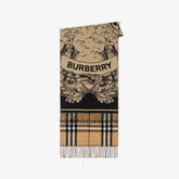 Burberry Reversible Jacquard Cape Shawl Scarf #96383