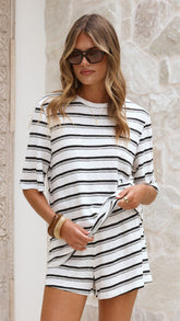 Scout Top - White Stripe