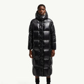 Moncler Parnaiba Men's And Women's Winter Fashion Casual Solid Color Nylon White Goose Down Hooded Long Down Jacket #78769