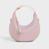Celine Women's Pink Teen Lulu Handbag Stylish Vintage-inspired Half-moon Clutch Crossbody Bag Bags 120723ENY.25BD #81821A