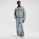 Louis Vuitton Damier Classic Denim Jacket Pants #375744