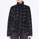 Chanel Jacket Mixed Fibers Sequins Black #334700