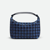 Bottega Veneta Wallace Women's Fashion Casual Color Block Knit Handbag With Adjustable Snap Closure And Zipper Opening Bag Bags 796393V48V14156 #79514