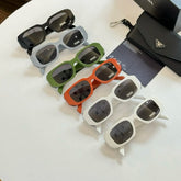 Prada Symbole Men's and Women's Solid Color Acetate Oval Sunglasses Eyeglasses Glasses #72493