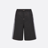 Dior Men's And Women's Summer Solid Color Casual Mid Waist Tie Loose Shorts #76144