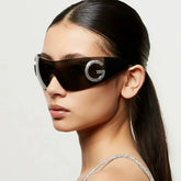Dolce&Gabbana Men's Women's Re-Edition Sunglasses Fashion Solid Color Logo Shield Eyewear Accessories Ngvp #1235