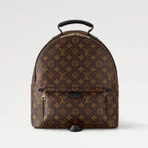 Louis Vuitton Women's Palm Springs Medium Shoulder Bag Logo Printed Zipper Closure Cowhide Backpack Solid Color Casual Bags #71874
