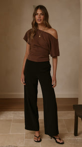 MVN Ady Wide Leg Pants - Black