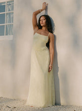 Vestido largo amarillo South Of France - Petite