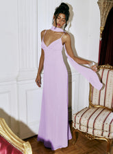 Vestido largo Jadira Scarf morado