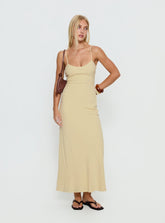 Vestido largo Montie Scoop Lemon