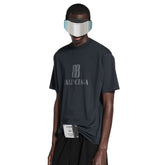 Balenciaga Men's Summer Solid Color Letter Print Round Neck Cotton Short Sleeve T-Shirt #77337