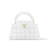 Louis Vuitton Capucines East-West Women's Monogram Logo Solid Color Leather Shoulder Crossbody Tote Bag Bags #75155