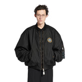 Balenciaga BOMBER Men's And Women's Spring/autumn Solid Color Fashionable Casual Zipper Long Sleeve Loose Fit Jacket #78185