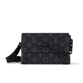 Louis Vuitton Steamer Men's Solid Color Classic Letter Printed Buckle Adjustable Shoulder Strap Coated Canvas with Cowhide Trim Shoulder Crossbody Bag Bags #75369
