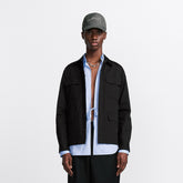 Gucci Men's Spring/Summer Solid Color Fashion Casual Logo Embroidered Collar Cotton Flap Pocket Single Breasted Long Sleeved Shirt Jacket #78252