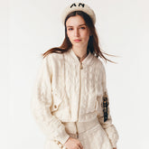 Chanel Women's Waist-Defining Zipper Long-Sleeve Jacket Checkered Solid-Color Fall/Winter Coat Ngvp #331924