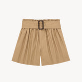 Saint Laurent Paperbag Bermuda Shorts in Cotton in Cream #388410