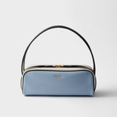 Prada Swing Women's Solid Color Letter Logo Zipper Closure Calfskin Handbag Shoulder Bag Bags #77148