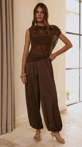 Ariella Pants - Chocolate