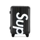 Supreme Fashion Logo Jacquard Shift Trolley Case Consignment Luggage Travel Out Box Solid Color Boarding Case Bag Bags #81717