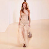 Zimmermann Women's Spring And Summer Pleated Sleeveless Vest Dress Fashion Temperament Elegant Long Tulle Dress Dresses Ngvp #1891