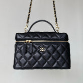 Chanel Women's Chain Logo Solid Color Casual Leather Shoulder Crossbody Tote Bag Bags #76226