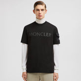 Moncler Men's Summer Solid Color Letter Logo Printed Round Neck Short Sleeve T-Shirt #74955
