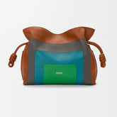 Loewe Medium Napa Leather Flamenco Clutch Loewe X Josef And Anni Albers Collection Fashion-forward Soft-leather Crossbody Bag Lady #195465